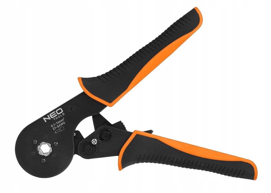 NEO TOOLS Pinza crimpatrice per capicorda, pinza crimpatrice per 0,1 – 16 mm², per capicorda isolati, pinza per crimpare