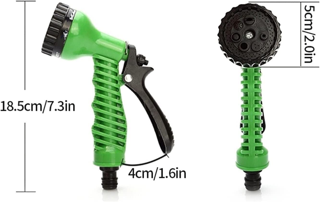 Pistolet z wężem, Pistolet do podlewania wąż trawnika Wielofunkcyjny opryskiwacz(Blue)