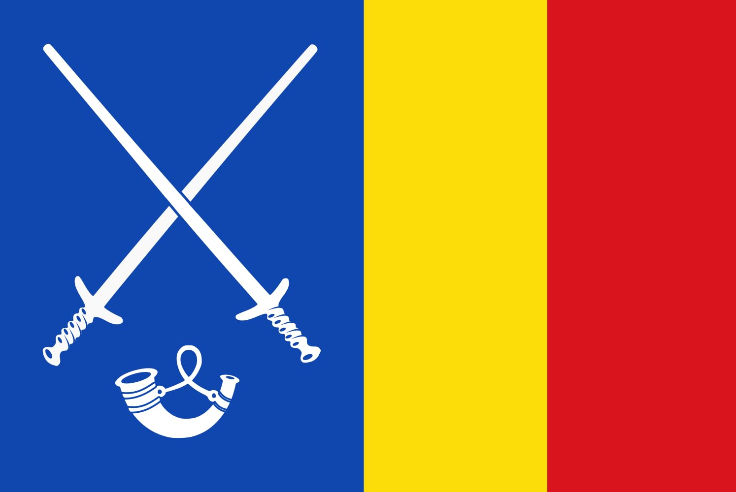 Drapeau Large De Aarlanden 1987 grand format de collection pour mât