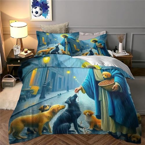 Housse de couette fermeture éclair 200x200 pour un lit facile à border