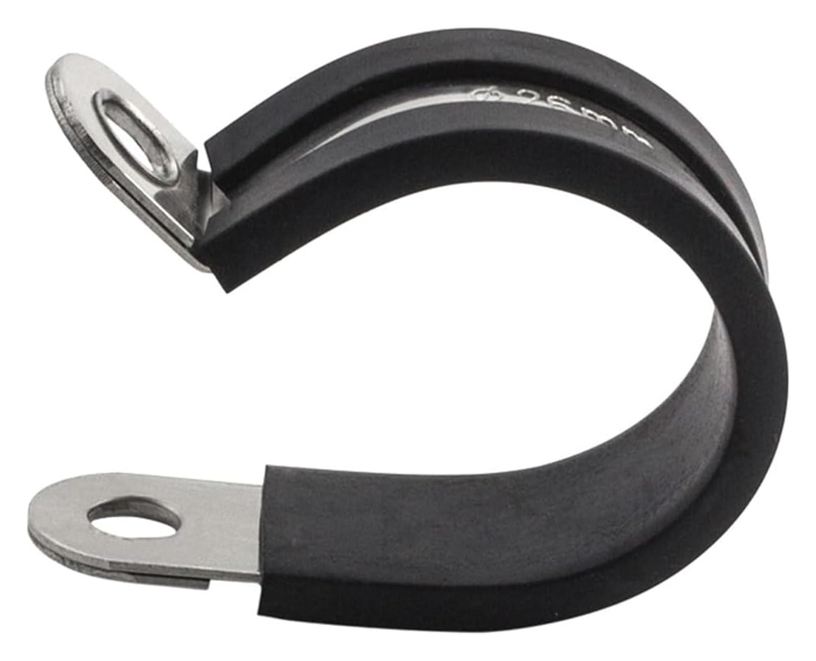 Rubber Lined P Clips, Pipe Clamp Set Stainless Steel Rubber Lined Secure Support Saddle Clips Multiple Sizes(20mm)