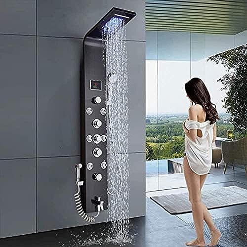 Mitigeur de douche cascade et hydrothérapie pour une salle de bain moderne