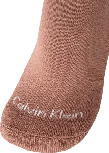 Image of Calvin Klein Womens No Show Socks - 6 Pack Breathable Cotton Blend Athletic Performance Low Cut Running Socks for Women