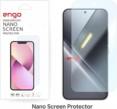 Engo Poco X8 Pro Max İle Uyumlu Ekran Koruyucu 9H Temperli Kırılmaz Esnek Nano Cam, Çizilmeye Dayanıklı Koruma