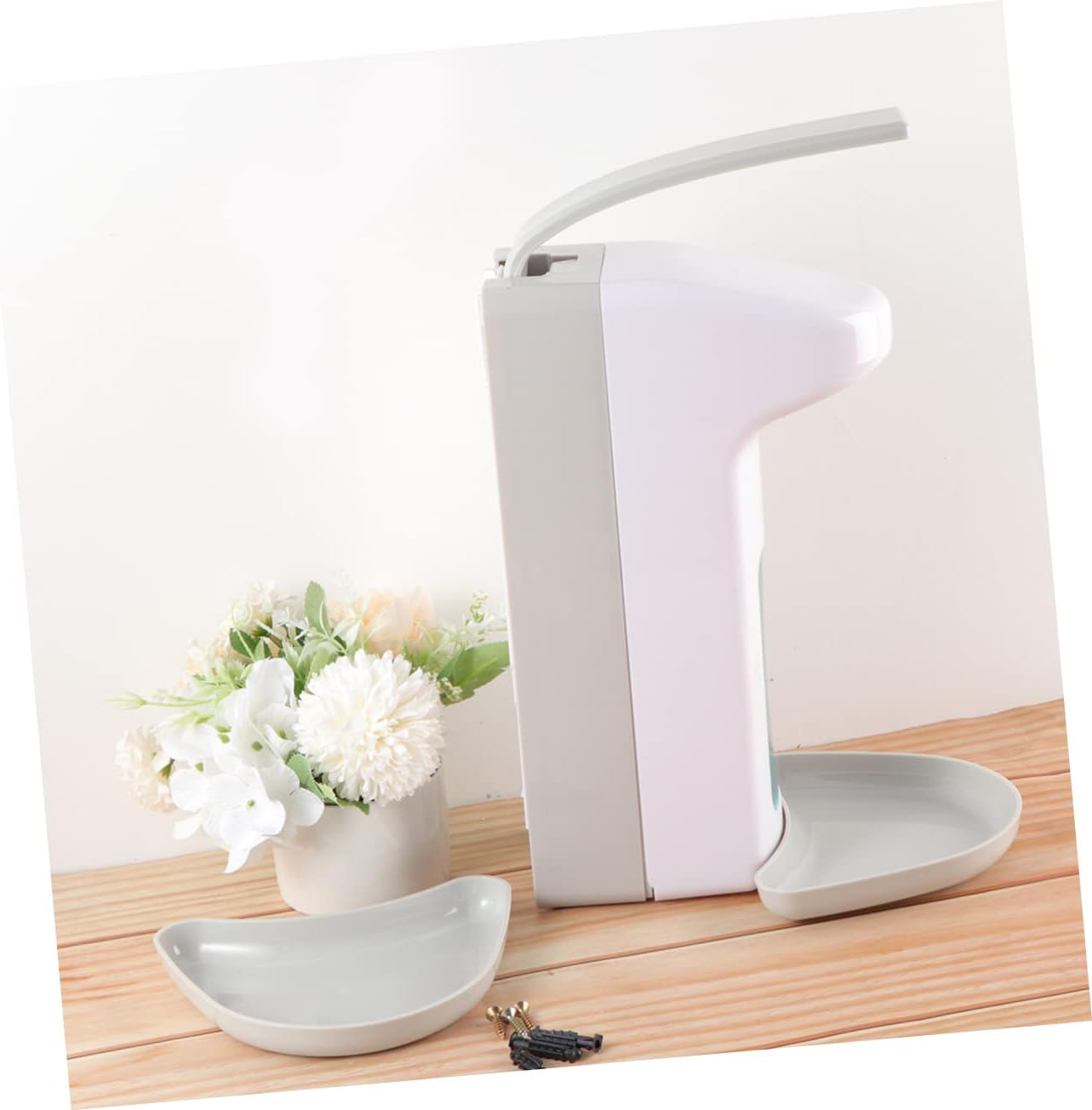 PRETYZOOM 1pc Large Capacity Wall Mount Soap Dispenser Auto Hand Soap Dispenser for Hotel Kitchen