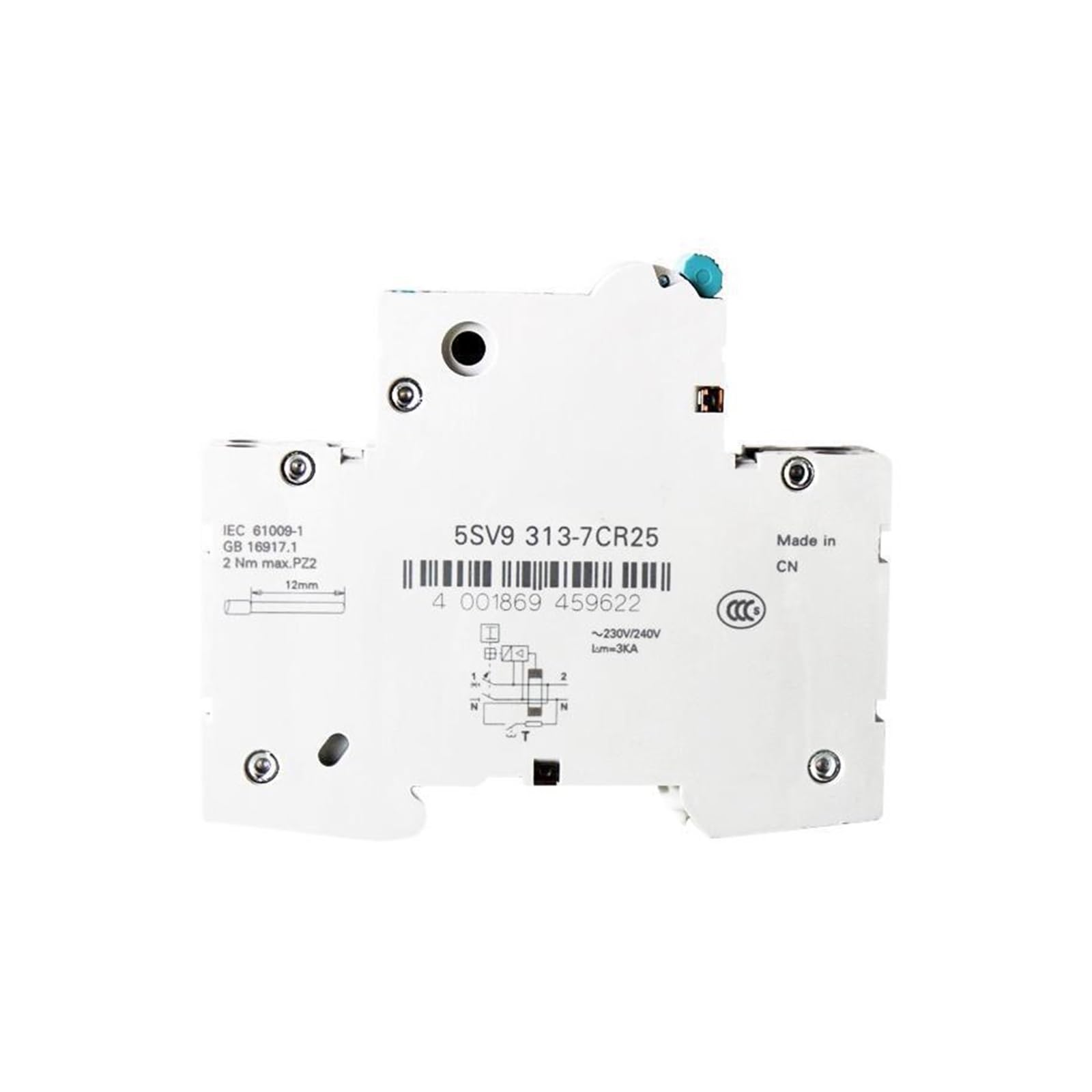 Disjoncteur de fuite miniature 30mA 1P+N C32 pour circuits électroménagers