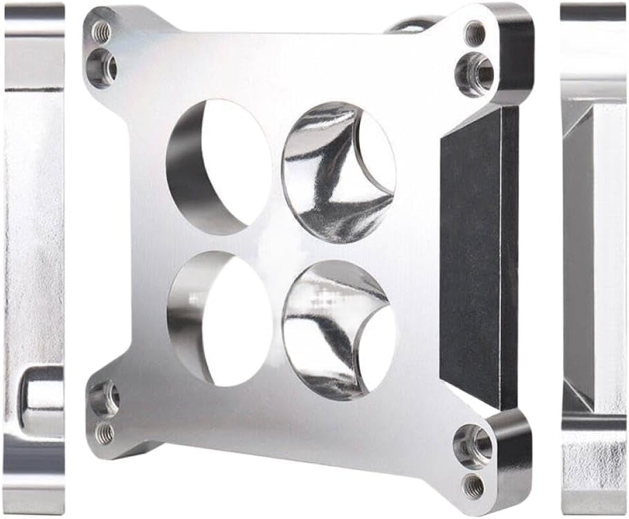 2696 Aluminum Carburetor Adapter Plate 1pc Square-Bore To Square-Bore Venturi Spacer
