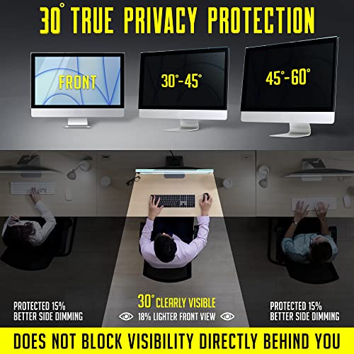 Computer Privacy Screen Filter For 27 Inch Imac | Anti-Scratch Protector Film For Data Confidentiality | Eye Protection Blue Light Blocking Filter For Imac 27” (2012-2020) #TOP1