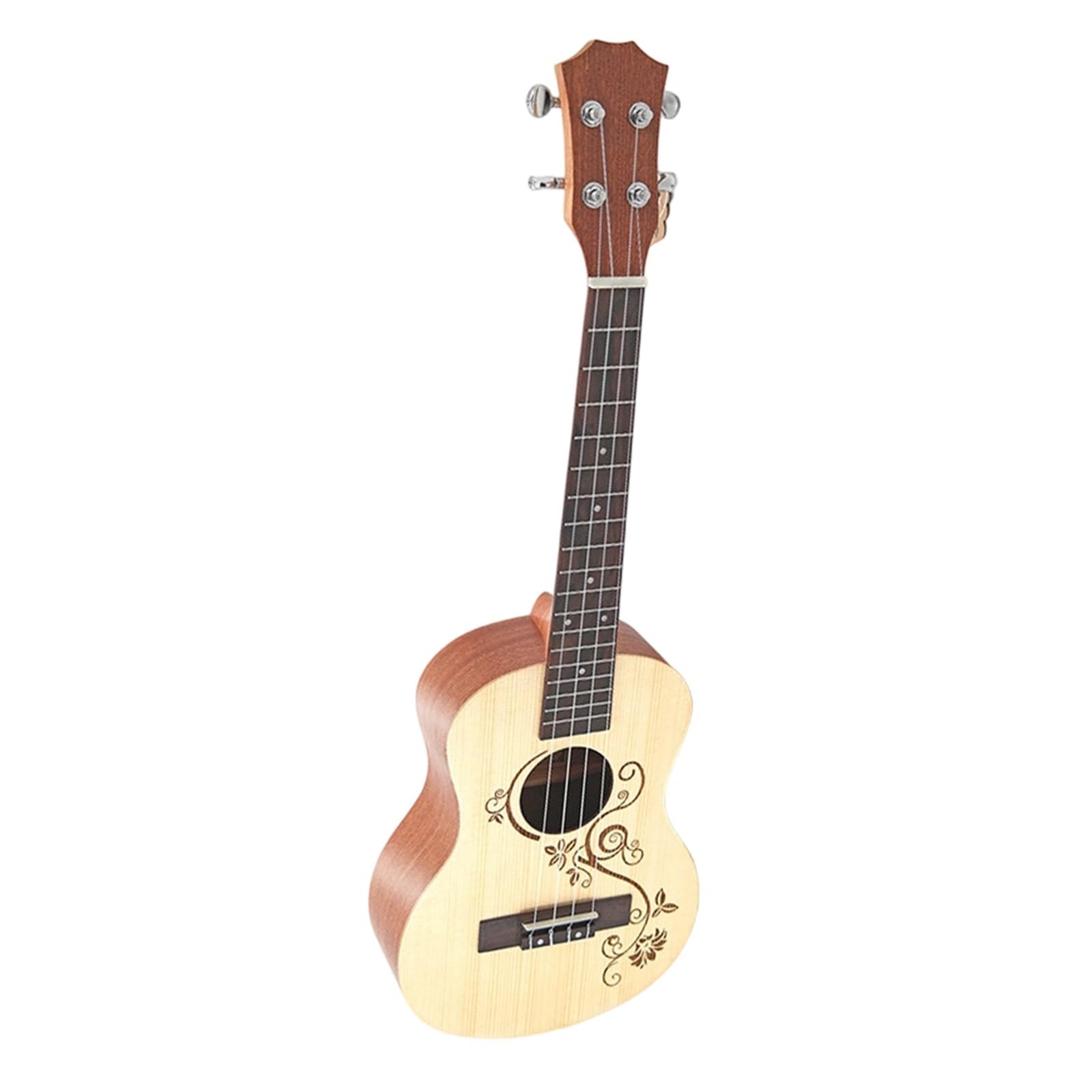 Piccolo Strumento A Corde Per Chitarra A Quattro Corde Con Motivo In Legno Di Abete Rosso Da 26 Pollici Ukulele