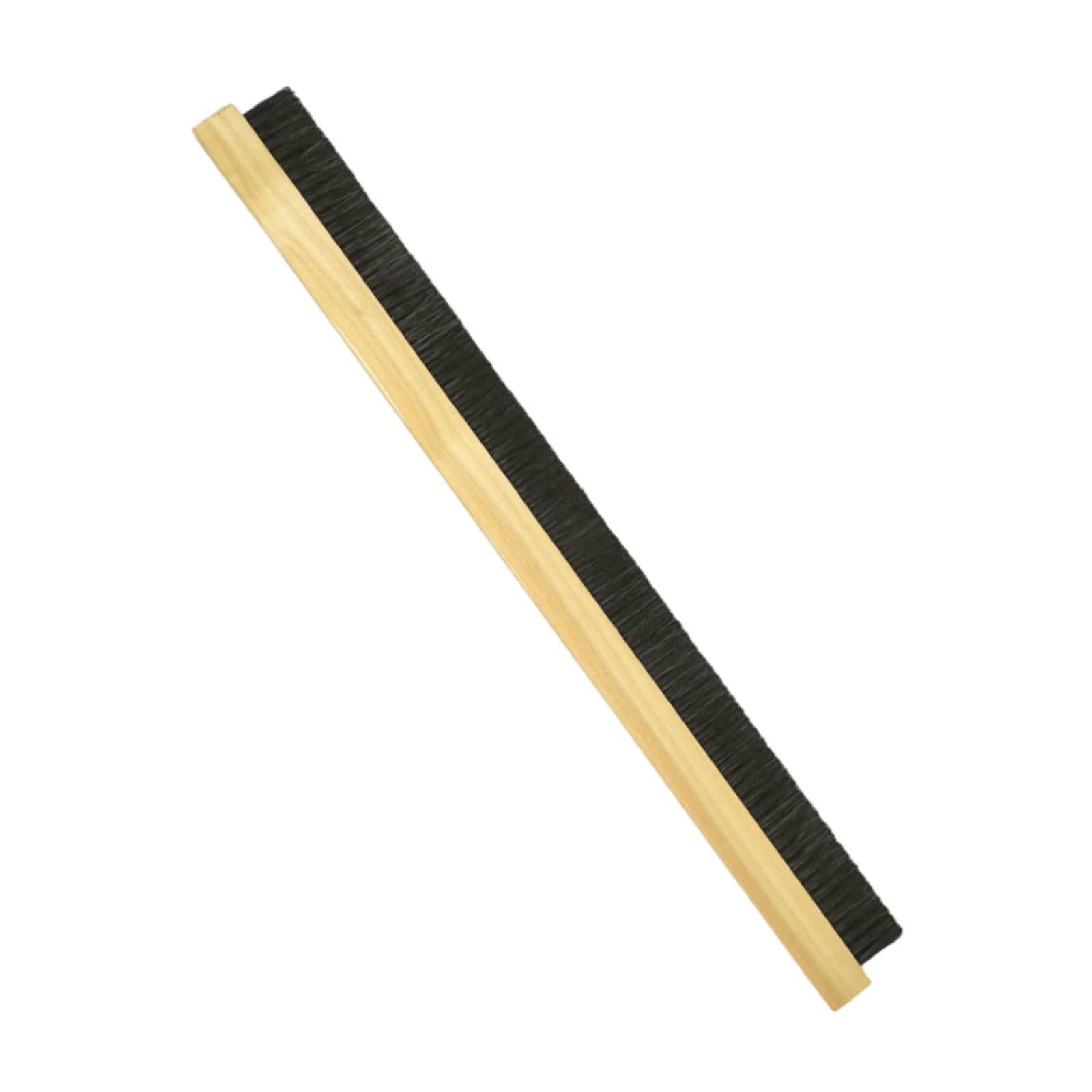 Escoba de Hormigón con Respaldo de Madera, Cepillo de Hormigón, Antideslizante, para El Hogar, Versátil, de Cuatro Filas de Cerdas, Cepillo para