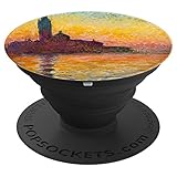 Claude Monet San Giorgio Maggiore at Dusk Painting Artist PopSockets Grip and Stand for Phones and...