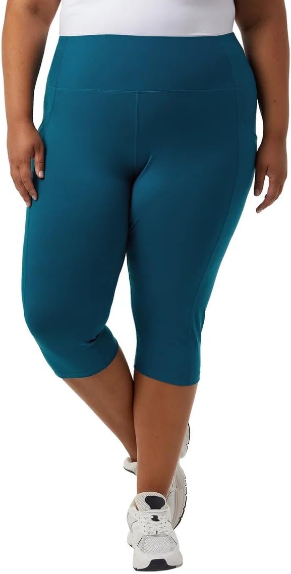 32 Degrees Women Cropped Tight Legging (US, Alpha, XX-Large, Regular, Regular, Blue) - Image 5