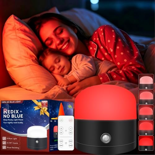 Neporal REDIX 670nm Red Light for Sleep, 100% Blue Light Blocking & Dimmable & 4-Timer & With Remote...