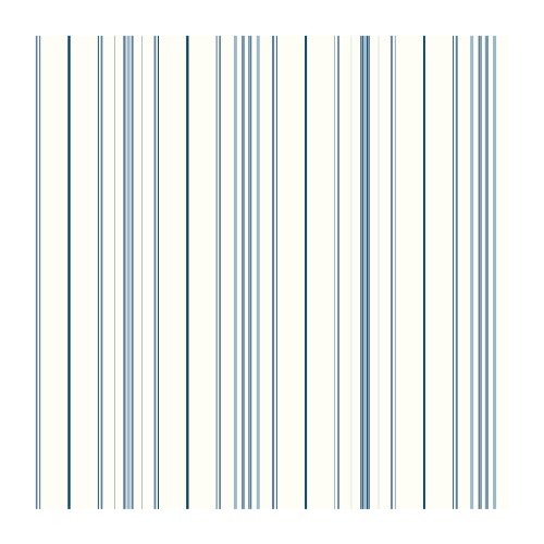 York Wallcoverings Wide Pinstripe Water-Activated Removable Wallpaper - Blue | Spray with Water and Hang | Ultra Easy
