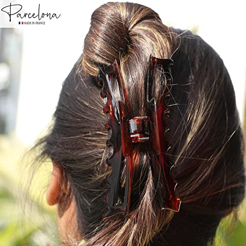 Parcelona French Bend Tortoiseshell Claw Clip 6 inch — view 6