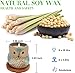 Kinforse Citronella Candles Outdoor Gift Ideas for Women, 6x3.5oz Novelty Owl Soy Candles for Gift Sets Women, Aromatherapy Candles Bulk for Garden, Porch, Outdoor Patio Décor