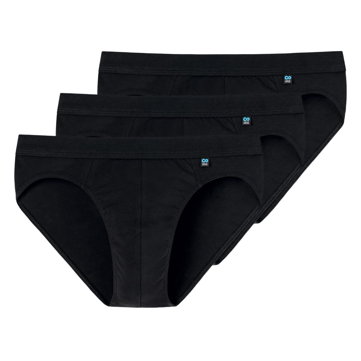 Schiesser - Long Life Cotton - Rio-Slip - 145134-3er Spar-Pack (6 Schwarz)