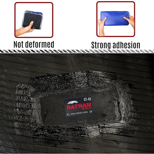 Image of Radial Tyre Repair Patch No. 42 Pack of 5 | Heavy Duty Tubeless & Radial Tyre Puncture Repair Patches | Strong Bond Repair Patch for Car, Truck, Bus & Commercial Vehicle Tyres