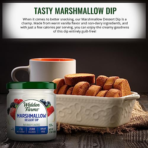 Walden Farms Variety Dipping Set 12 Oz, Chocolate And Marshmallow Dip (2 Pack) - Near Zero Fat, Sugar And Calorie - For Pancakes, Fruit Platters, Cookies, Desserts thumb #4
