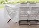 Abio Abdeckplane 2x6m Transparent 100g/m² Wasserdicht Plane mit Ösen Tarp Abdeckplane Gewebeplane Schutzplane Zeltplane Bauplane Garten Holz Gartenmöbel Camping Transparent 100g/m² 2x6m