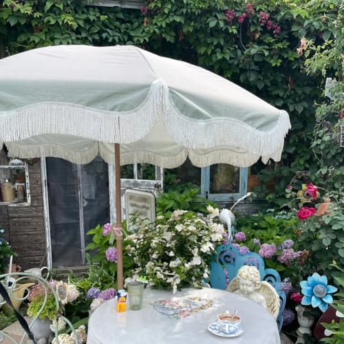 Sombrilla de jardín basculante de 200 cm impermeable con protección solar 3