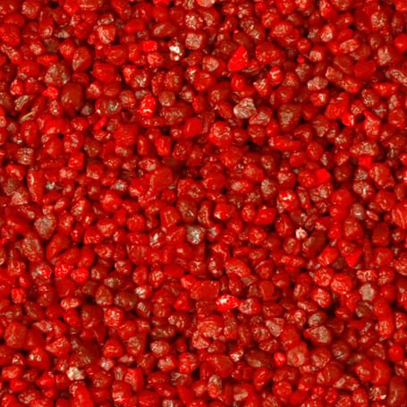 Hanicks Aquarium Gravel & Sand Substrate for Fish Tanks - Natural Stones, 3-5mm, Perfect for Plant Growth (5 kg, Currant Red Gravel)