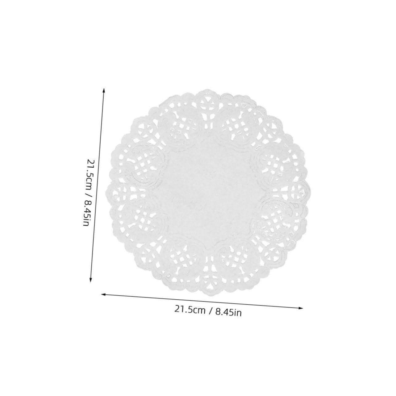 PRETYZOOM Disposable Paper Placemats 280 Sheets of Round Oil-Absorb Doilies for Baking Party Decorations