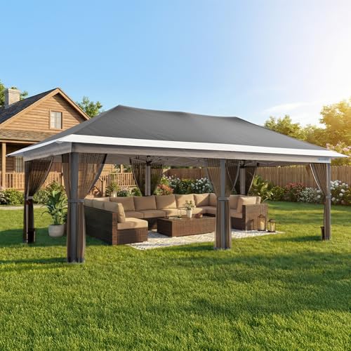 Quictent 10x20FT Pop up Gazebo Canopy Tent, One Person Set...