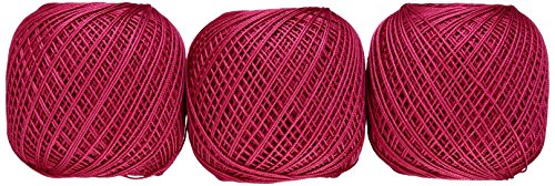 オリムパス製絲 金票 レース糸 #40 Col.121 パープル 系 10g 約89m 3玉セット