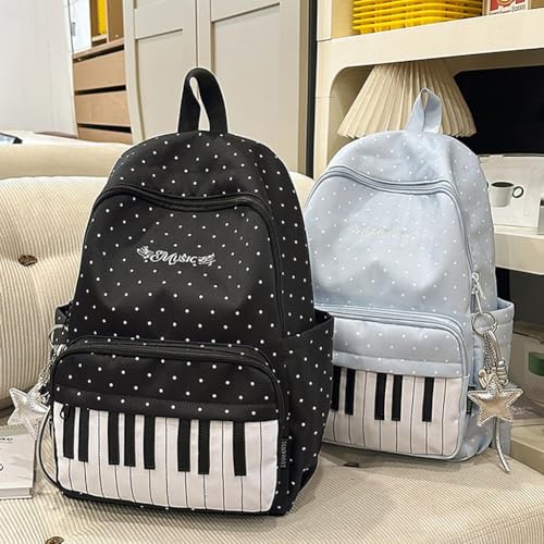 Mochila de lunares espaciosa para llevar libros sin dolor de espalda 5