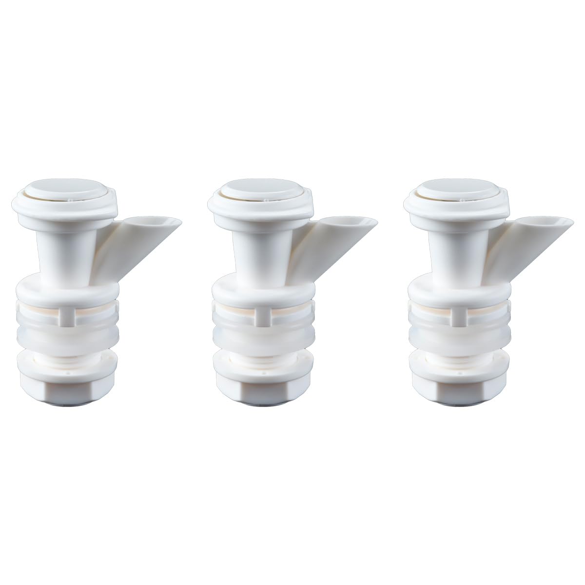 Ausi 3 Pcs Push Button Water Spigot Cooler Spigot Replacement,for Igloo 2, 3, 5, and 10 Gallon Water Cooler(White)