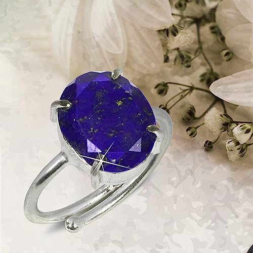 Image of Reiki Crystal Products Certified Natural Gemstone Adjustable Ring, AAA Crystal Ring for Men & Women, Citrine Amethyst Quartz Lapis Onyx Tiger Eye, Reiki Charged Jewellery