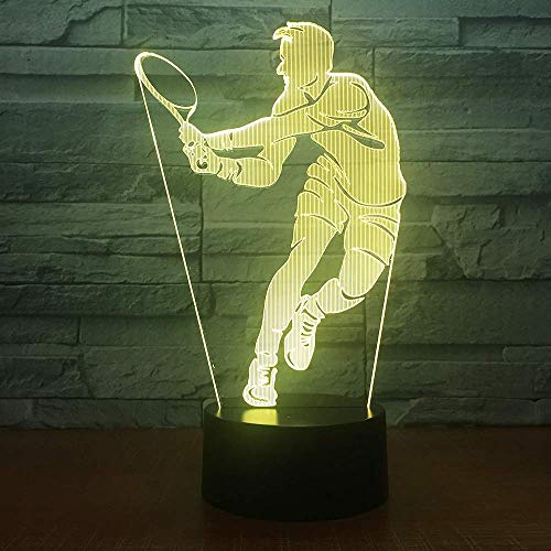 Lámpara de Noche Ilusión 3D Cambia 7 Colores USB miniatura 3