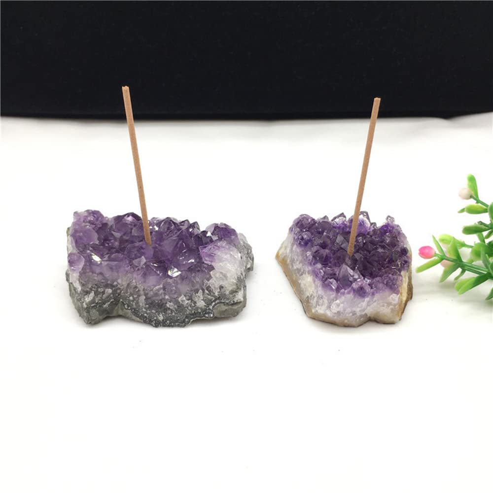 Amazon | Luottus アメジスト 天然石 線香立て お香入れ お香立て