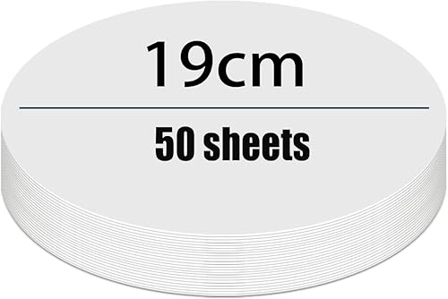 Miniatura 1 de 50 piezas de papel de cartulina blanca, cartulina gruesa de 3.9 pulgadas, círculos de papel de construcción para artes y manualidades infantiles, 50
