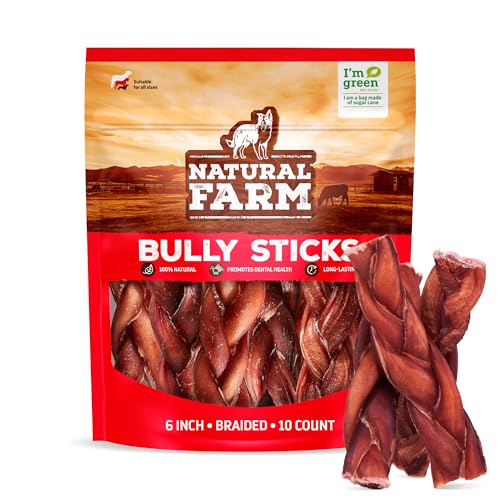 Natural Farm Odor-Free Braided Bully Sticks