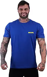 Camiseta Tradicional Masculina Básica Brasil Numero 10 Bandeira MXD Conceito