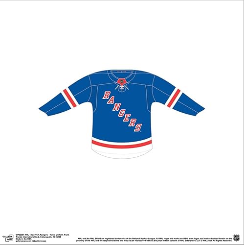Miniatura 2 de Trends International Gallery Pops NHL - Póster de pared en lienzo frontal de los New York Rangers, 12.00 x 12.00 pulgadas, lienzo estirado