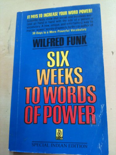 Six Weeks to Words of Power 0671833227 Book Cover