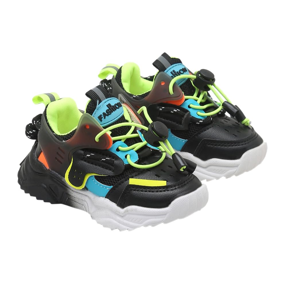 Hopscotch Baby Boys PU Lace Up Athletic Shoes in Black Color, UK:5.5 (FAQ-3100650) (B08FRL8LRB) Amazon Price History, Amazon Price Tracker