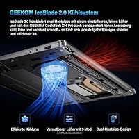 GEEKOM GeekBook X14 Pro Laptop, 999 g Ultraleicht, 14" 2.8K OLED, Intel Core Ultra 5 125U, 16 GB RAM, 512 GB SSD, 2X USB4, Fingerprint & Webcam-Schieber, bis zu 16 h Akku, Copilot+, Windows 11 Pro – Ansicht 6