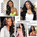13x6 HD Lace Front Wigs Human Hair 28 Inch Body Wave Lace Front Wigs Human Hair Pre Plucked 200% Density Transparent Lace Frontal Wigs Human Hair Lace Front Wigs Baby Hair Human Hair Wig for Women - Image 3