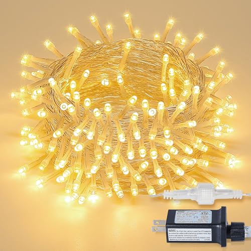 MYGOTO Warm White Christmas String Lights 33FT 100 LED Fairy Lights Indoor