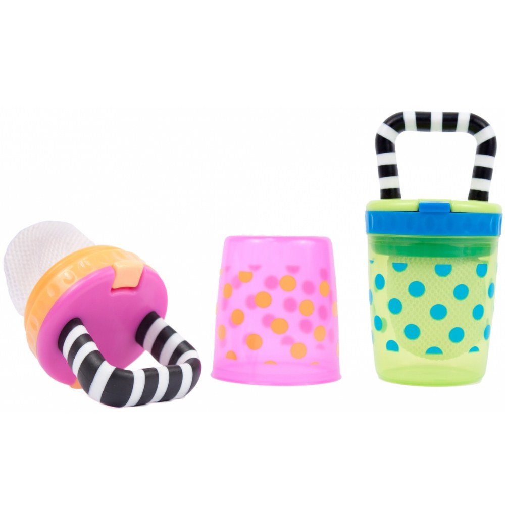 Sassy Teething Feeder - 1 Count - Pink Orange