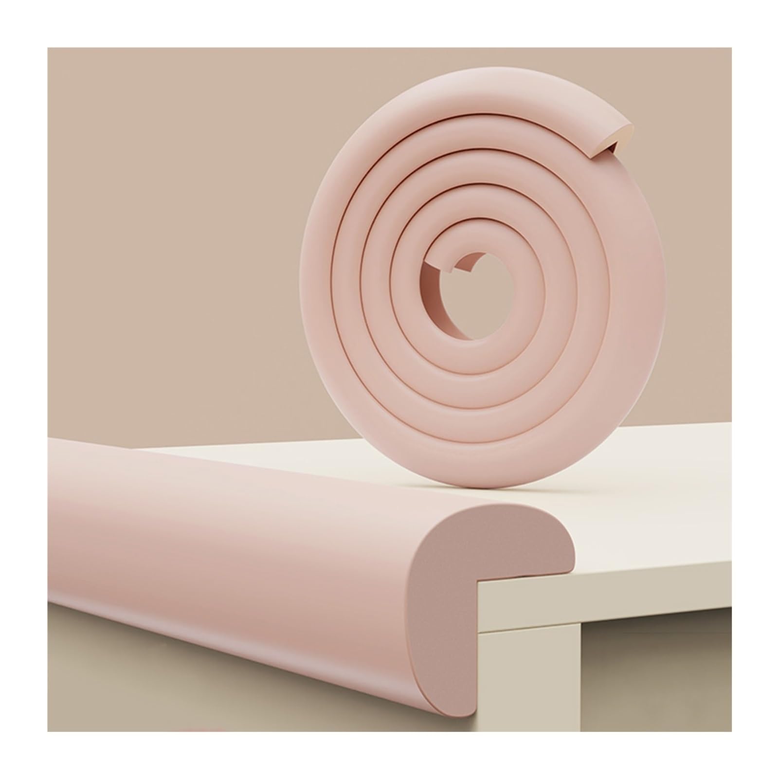 Protector de borde de pared de espuma en forma de L, autoadhesivo, parachoques de seguridad para muebles, oficina en casa, cocina, mesa de centro, armarios, sillas, 2 m de longitud