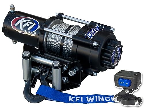 KFI A2500-R2 2500lb Winch y kit de montaje 101840 miniatura 2