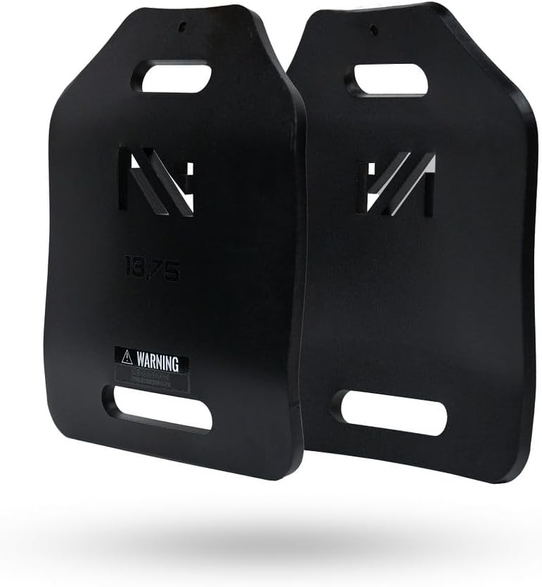 Northgym 3D Weight Plates 14,20,30 lbs - Additional Weight for Weight Vests and Plate Carrierss, Ergonomic Shape, Optimized Weight Distribution, Powder-Coated