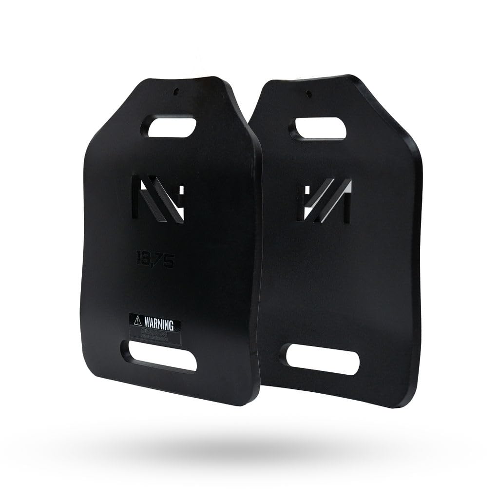 Northgym 3D Weight Plates 14,20,30 lbs - Additional Weight for Weight Vests and Plate Carrierss, Ergonomic Shape, Optimized Weight Distribution, Powder-Coated
