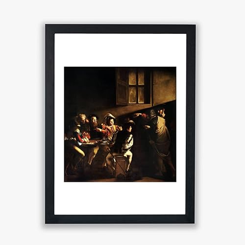 Spiffing Prints Caravaggio - La chiamata di San Matteo - Poster da parete - Decorazione per la casa - Stampa giclée - Grande
