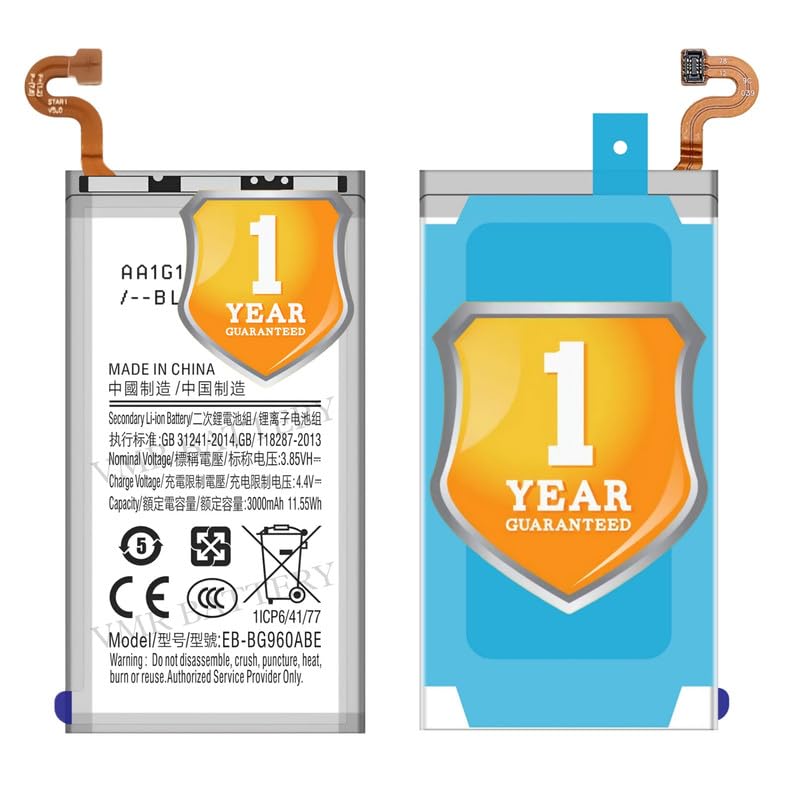 Image of Original EB-BG960ABE Battery Compatible for Samsung Galaxy S9 (SM-G9600, SM-G960F, SM-G960F /DS) - (3000mAh) - 1 Year Warranty K7